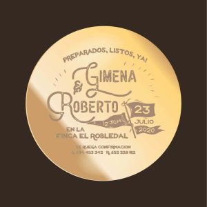 Invitación Espejo Vintage